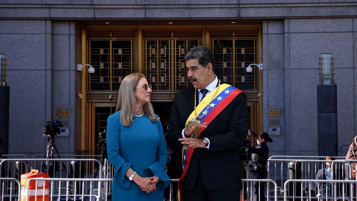 Nicolás Maduro y Cilia Flores