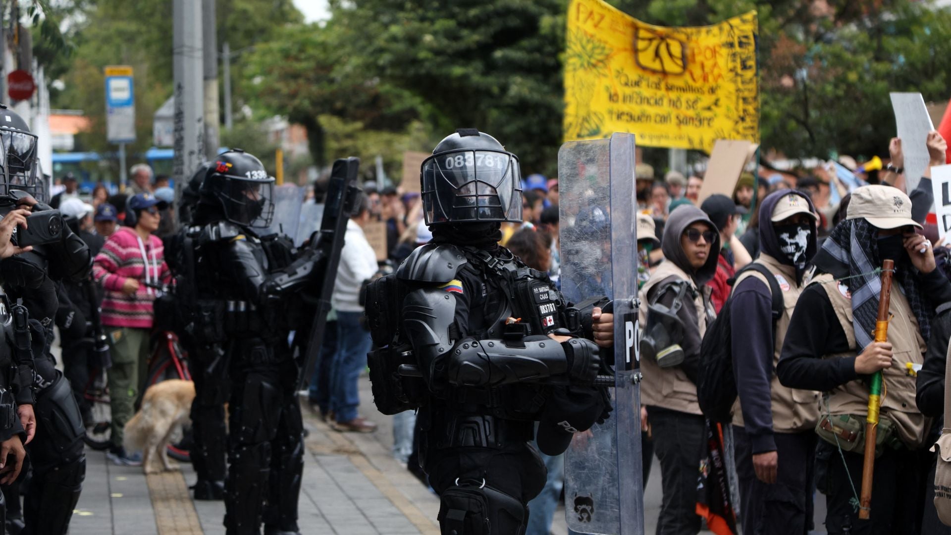 Así transcurrieron las manifestaciones en Colombia - Foto: AFP