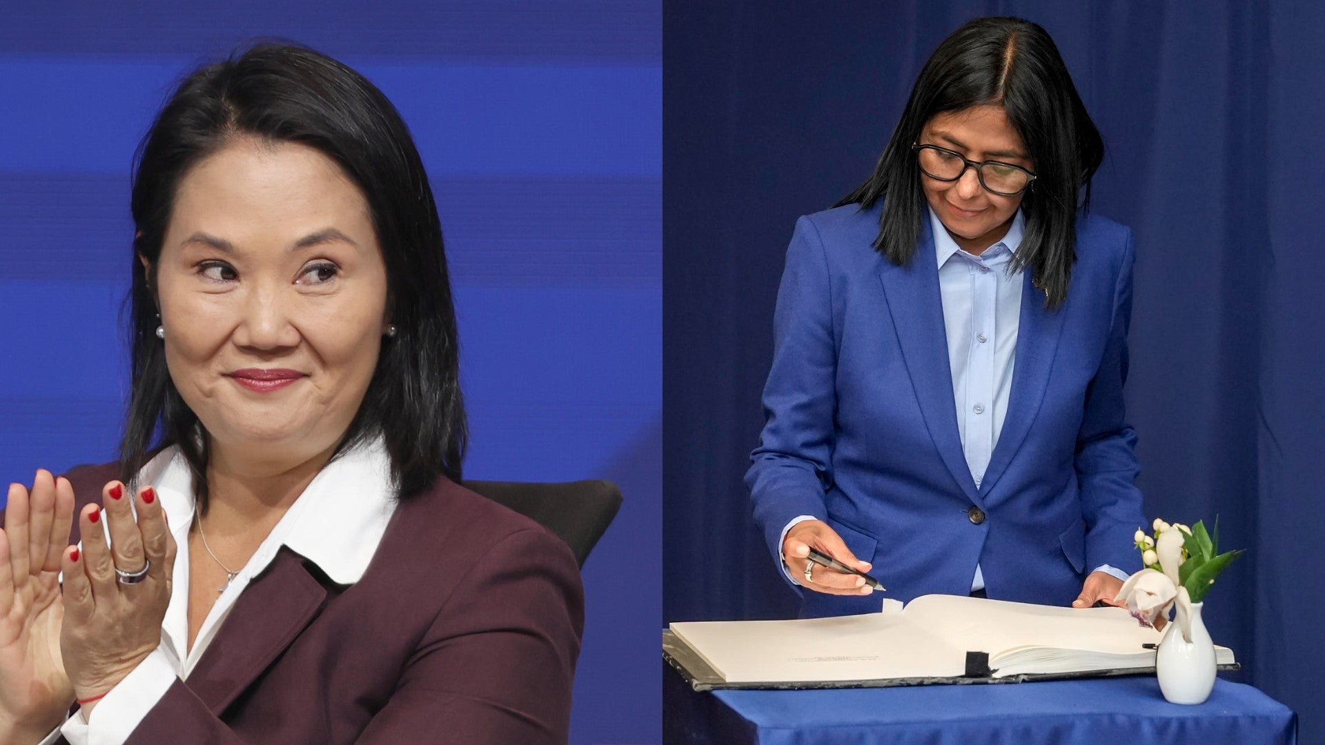 Keiko Fujimori y Delcy Rodríguez (EFE)