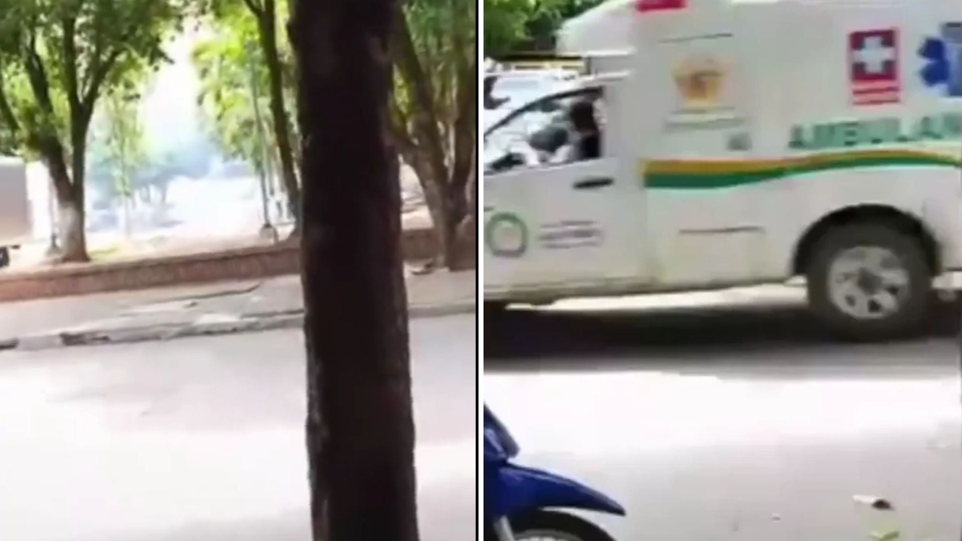 Ataque con drones en el Huila - Captura de pantalla de redes sociales.