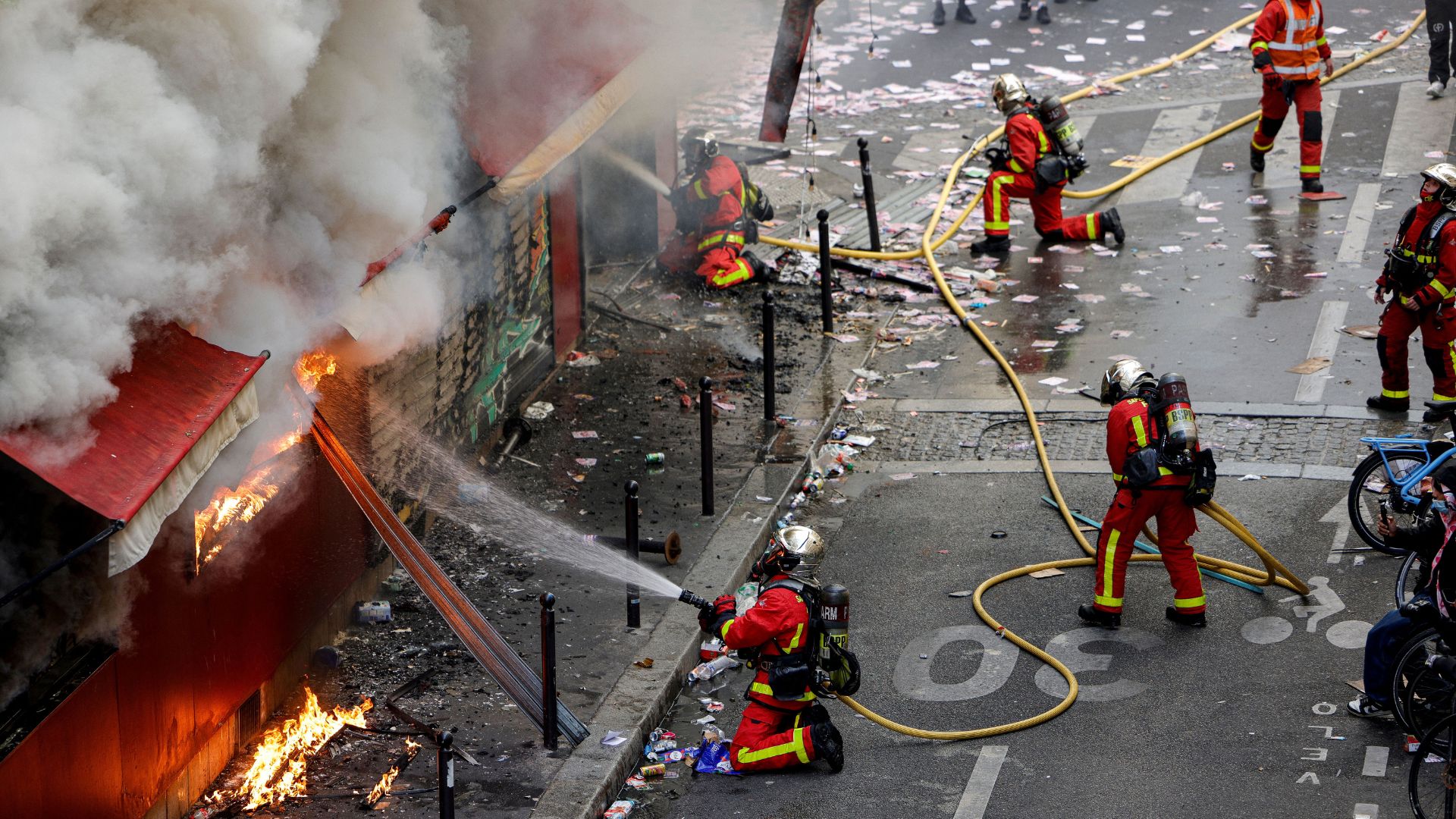Protestas en Francia- AFP