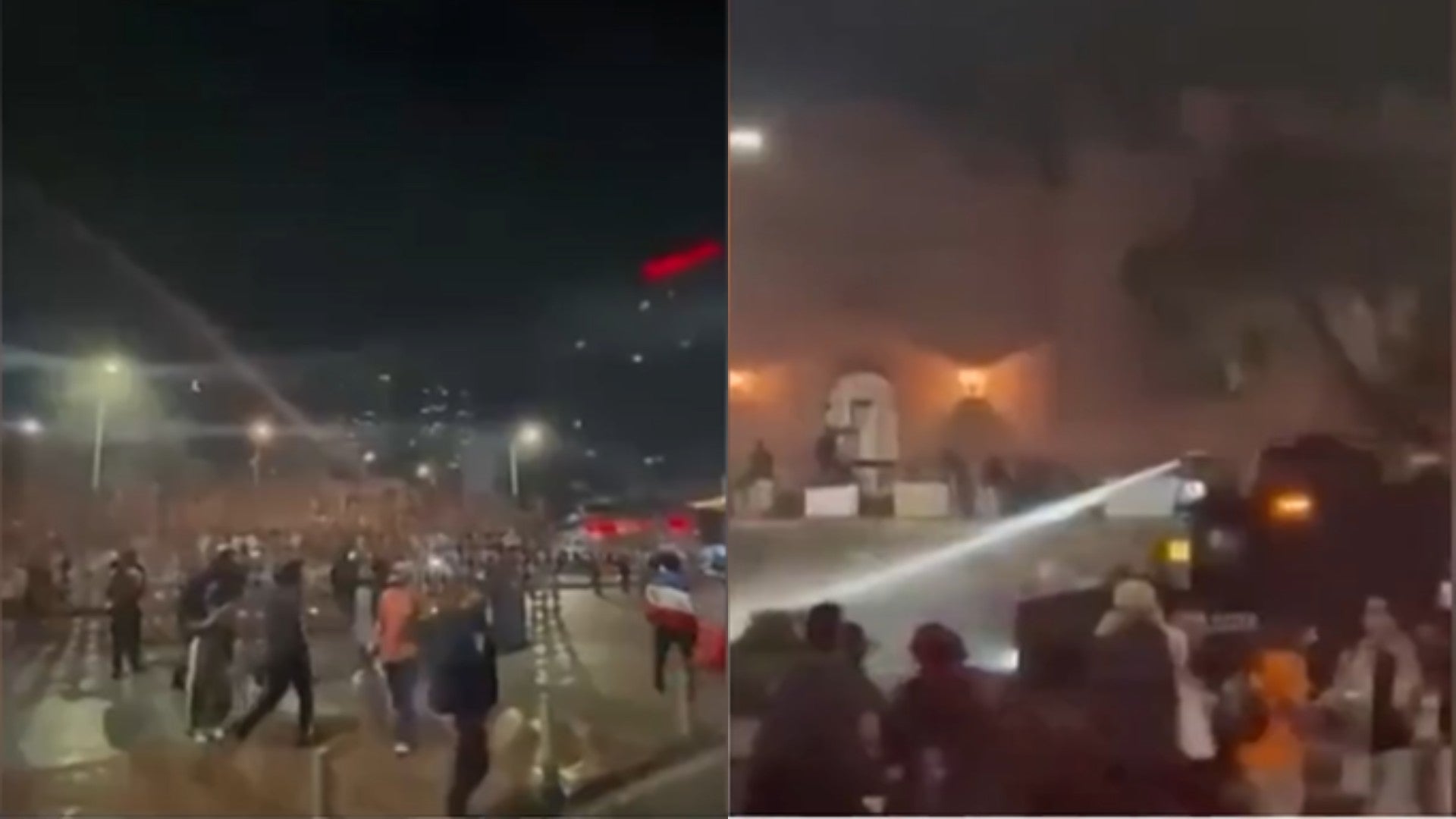 Disturbios en Bogotá cerca al Museo Nacional / FOTO: Captura de pantalla