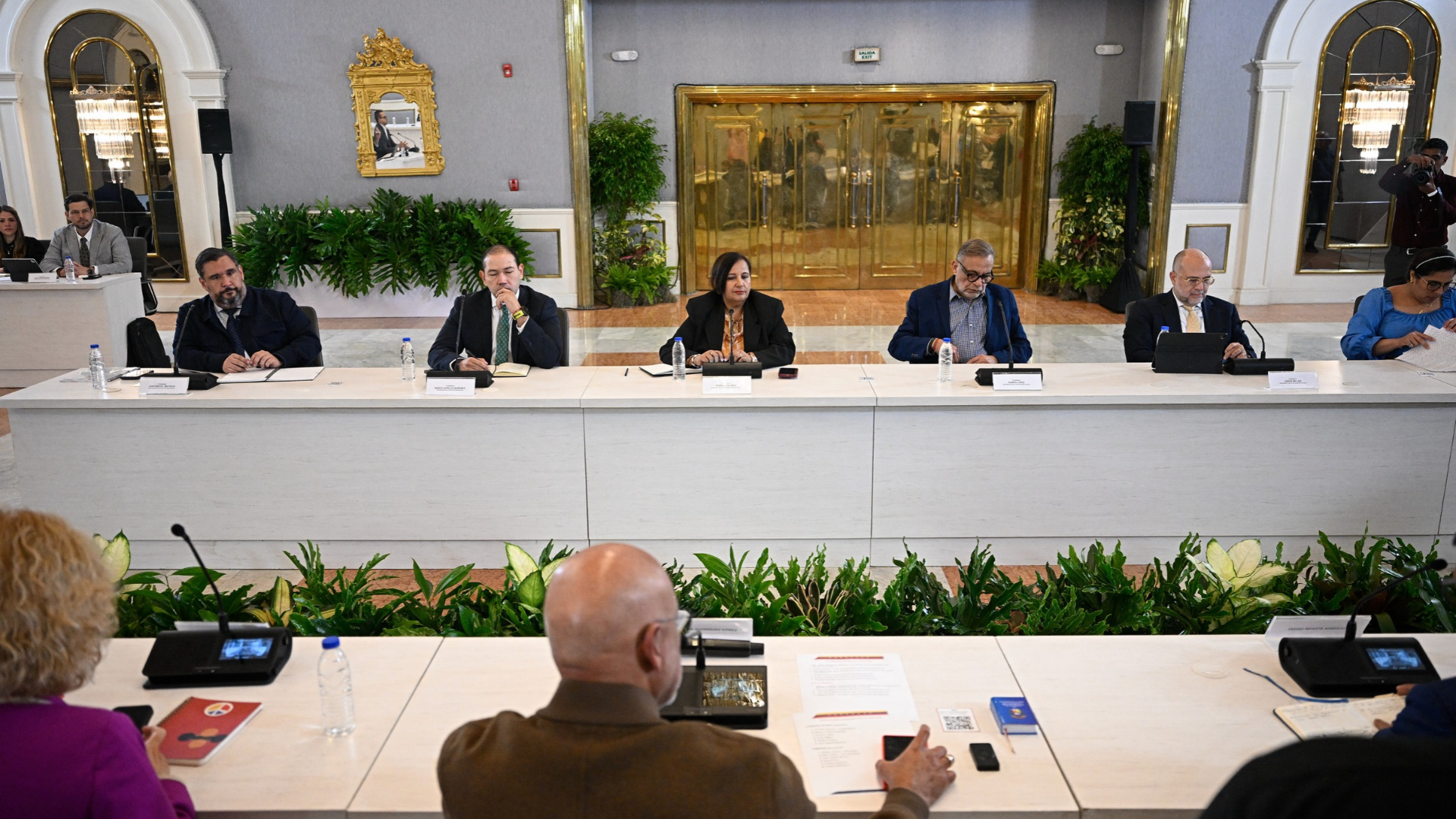 Mesa de negociaciones en Venezuela | Foto: AFP
