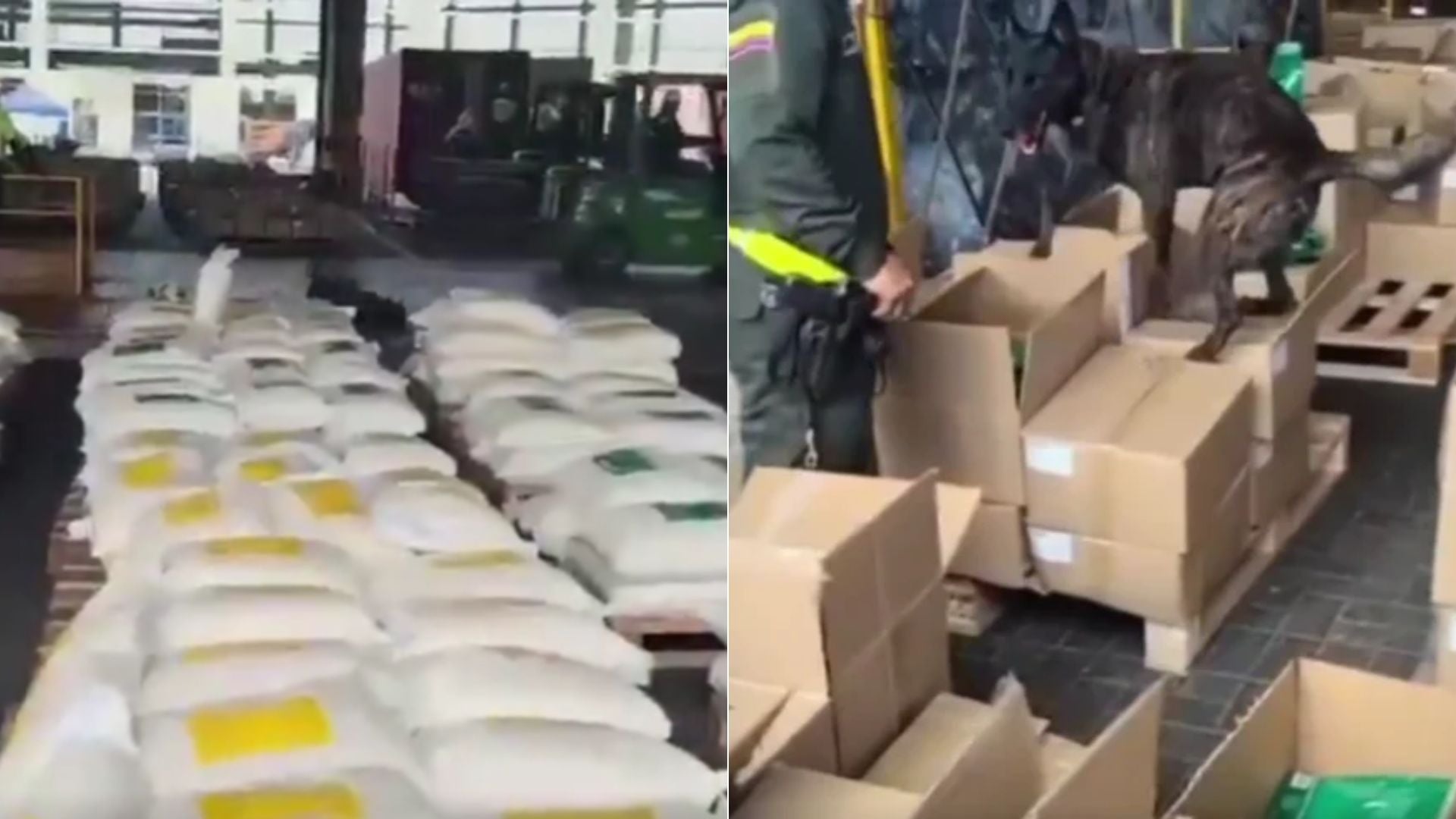 7,6 toneladas de cocaína incautadas en Cartagena-Foto captura de pantalla de X @ABDELAESPRIELLA