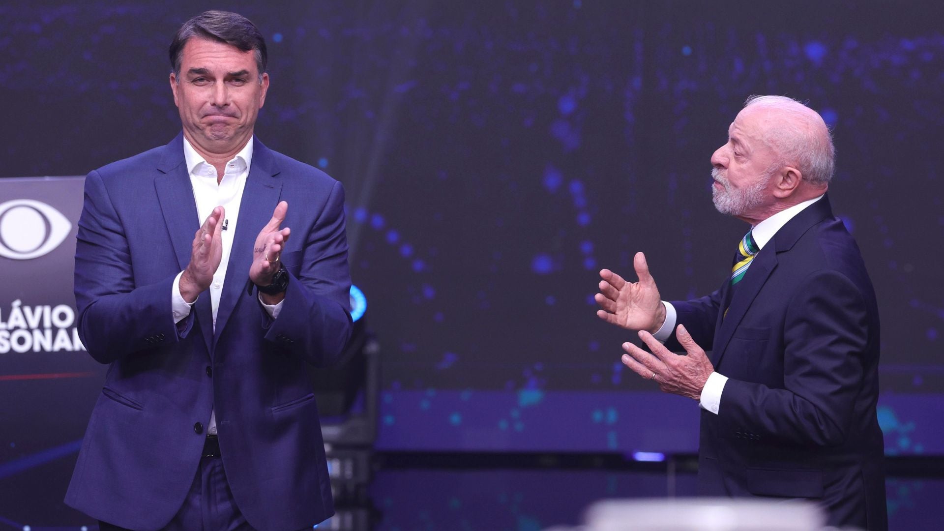 Luiz Inácio Lula da Silva y Flávio Bolsonaro-Foto EFE