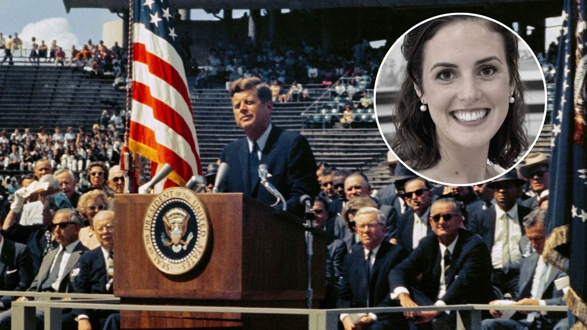 John F. Kennedy y su nieta - Canva y AFP