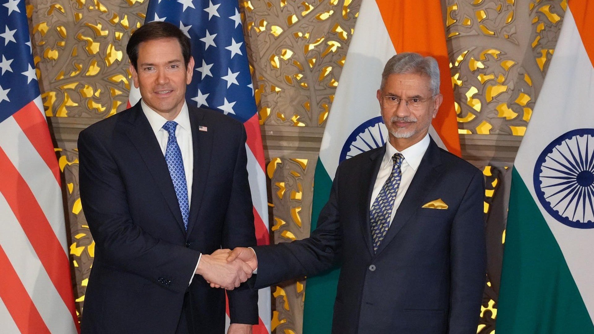 El secretario de Estado de Estados Unidos, Marco Rubio, se reúne con el ministro de Exteriores indio, Subrahmanyam Jaishankar (EFE)
