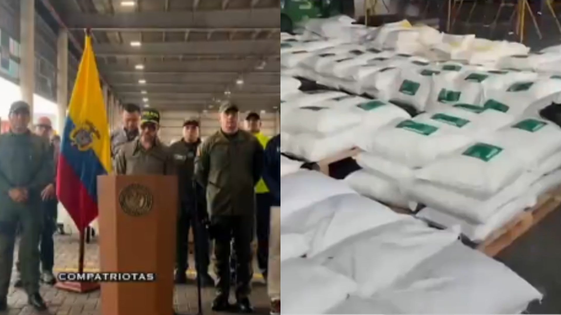 Gobierno de De la Espriella incautó histórico cargamente de droga en Cartagena / FOTO: Captura de pantalla