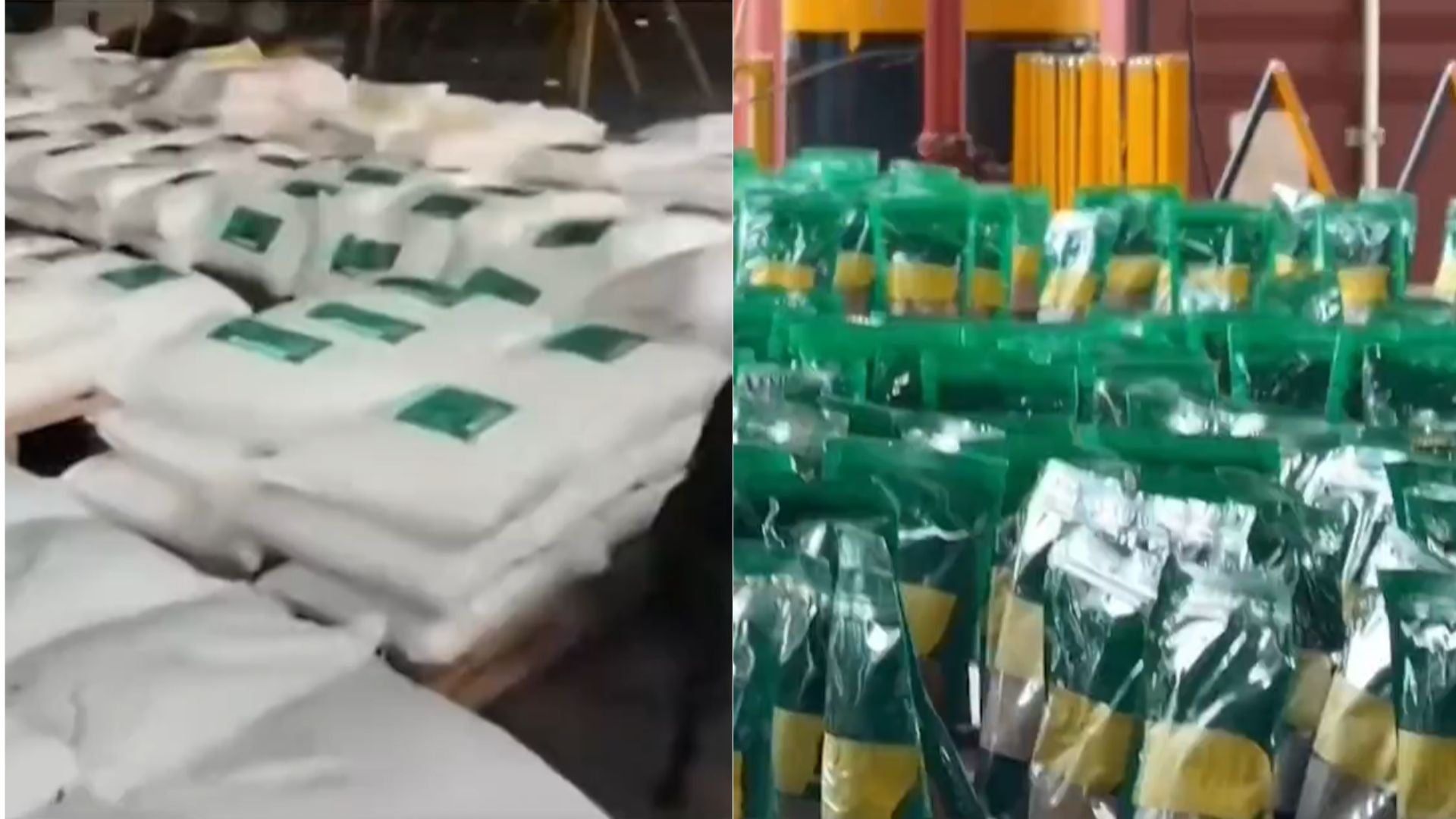 Incautación de toneladas de droga en Cartagena - Foto captura: video X @ABDELAESPRIELLA