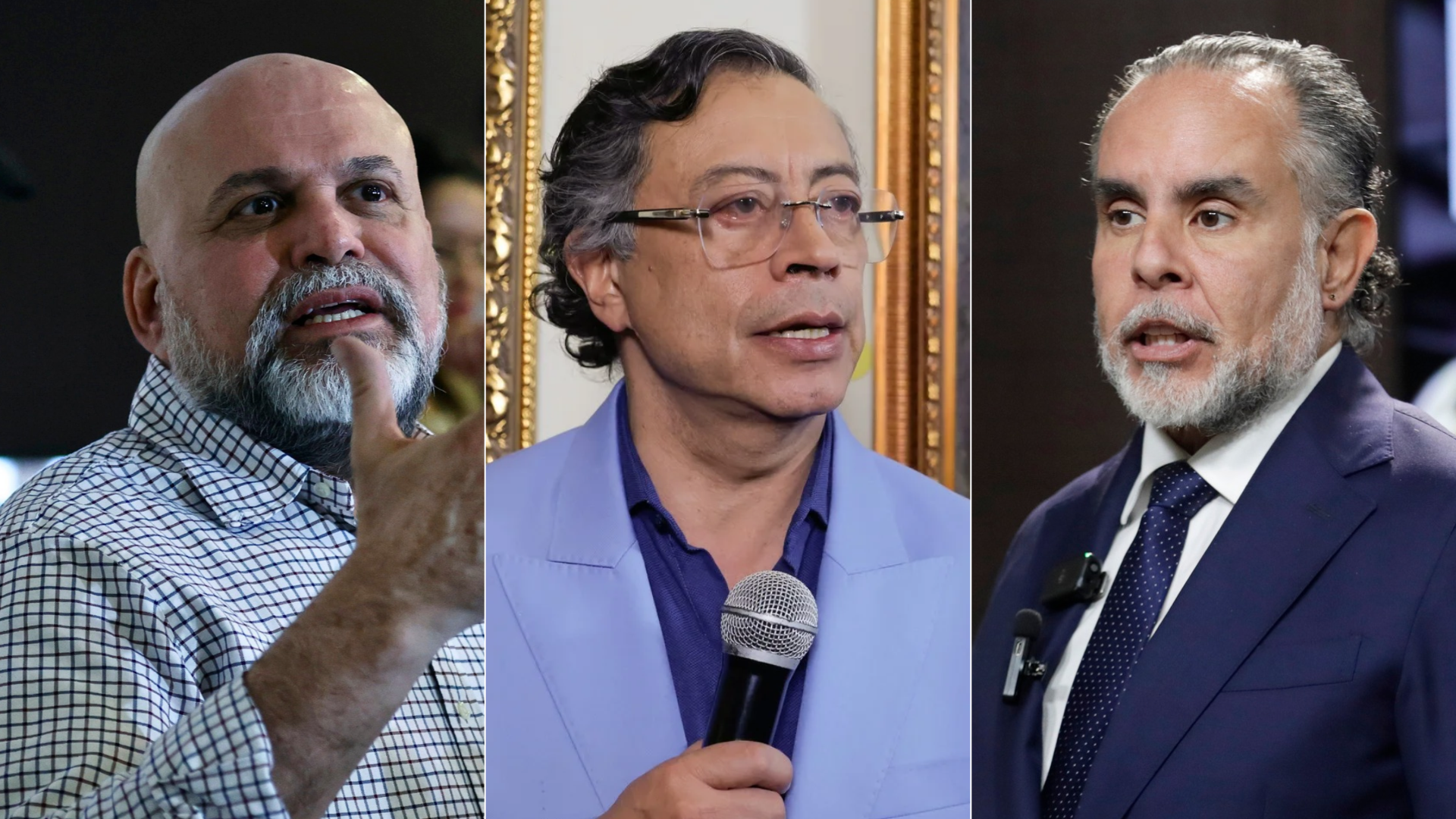 Salvatore Mancuso, Gustavo Petro y Armando Benedetti | Fotos: EFE