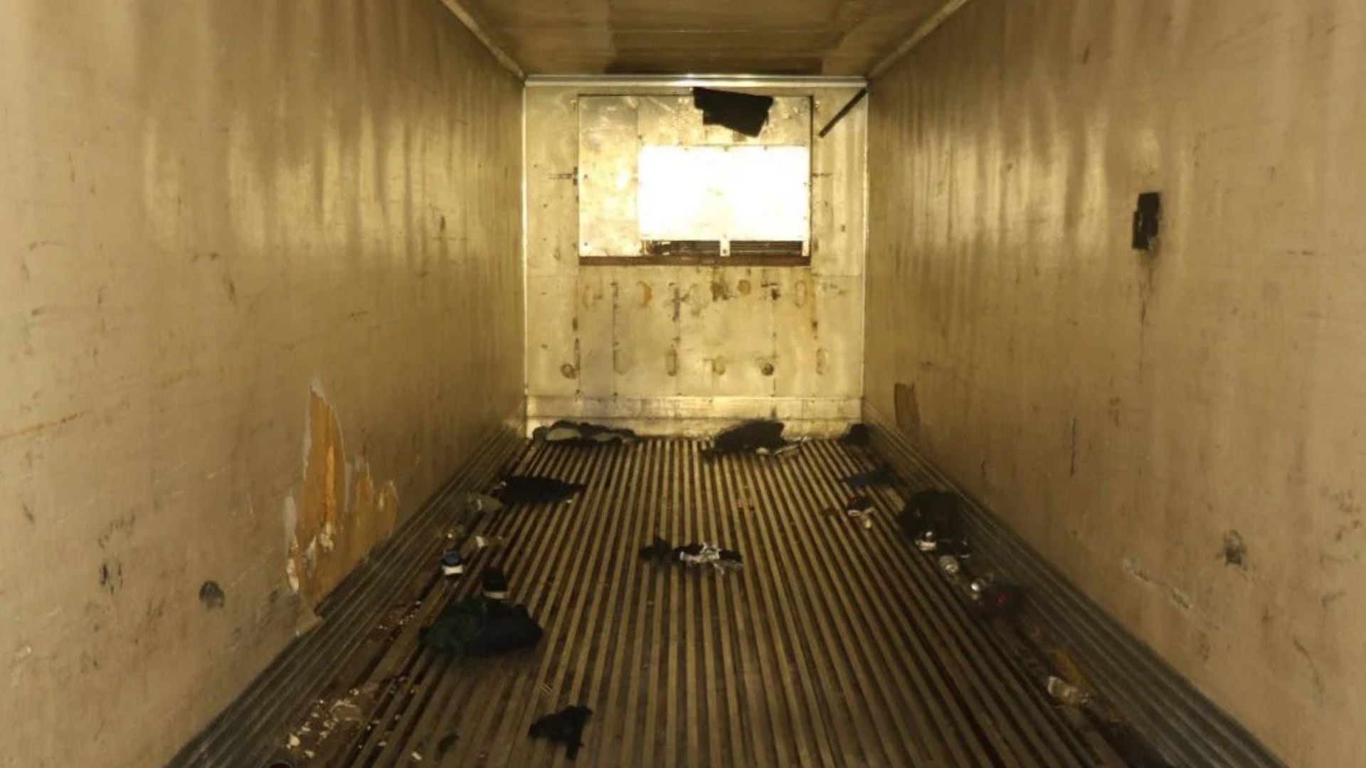 Departamento de Justicia de Estados Unidos donde se aprecia el interior de un camión sin ventilación-Foto EFE