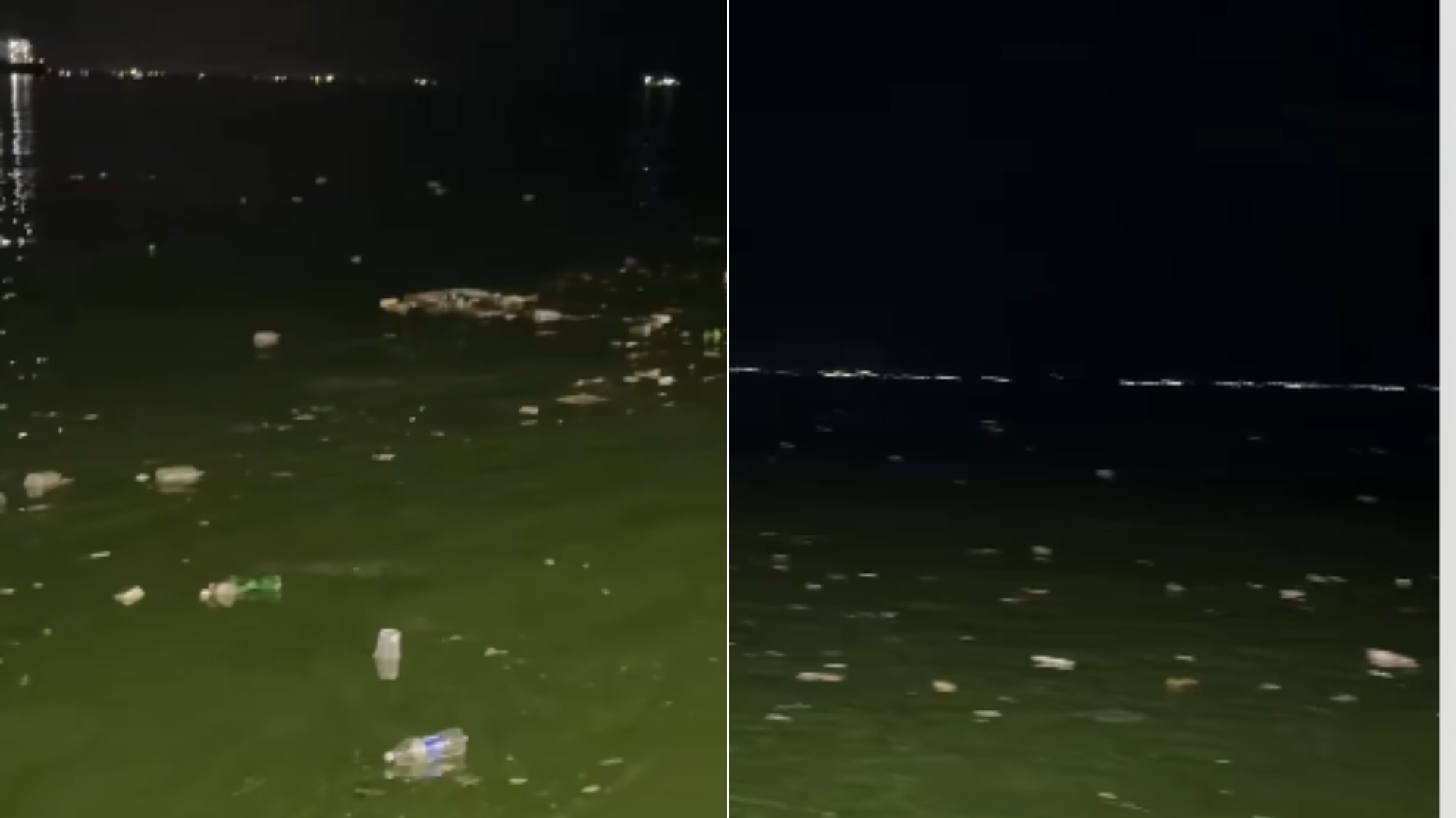 Basura en el Lago de Maracaibo (Zulia, Venezuela) - Fotos: Instagram