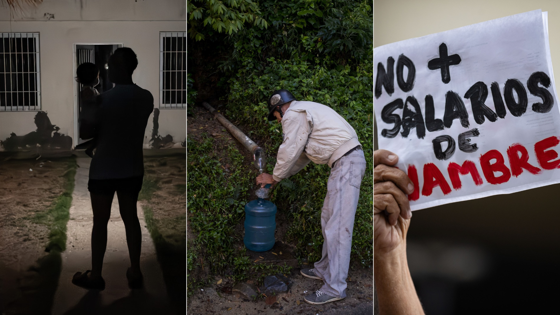 Venezuela: Crisis eléctrica / Crisis hídrica / Salarios de hambre - Fotos de EFE
