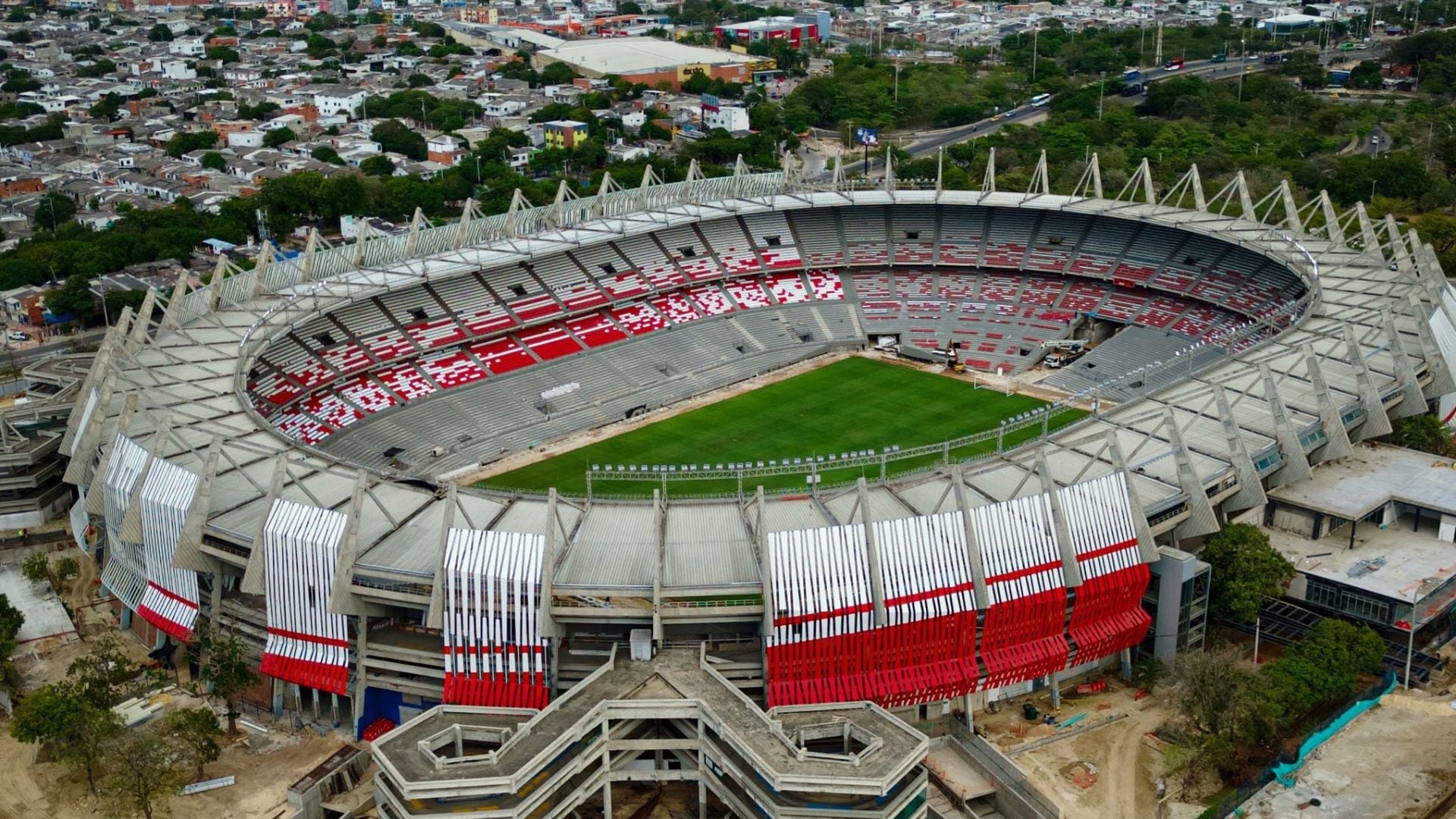 Alcaldía de Barranquilla que muestra el estadio Metropolitano Roberto Meléndez-Foto EFE