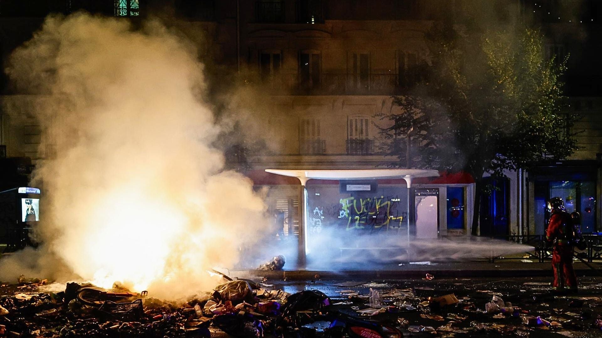 Protestas en París, Francia - Foto: EFE