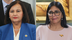 Dinorah Figuera y Delcy Rodríguez | Fotos: EFE
