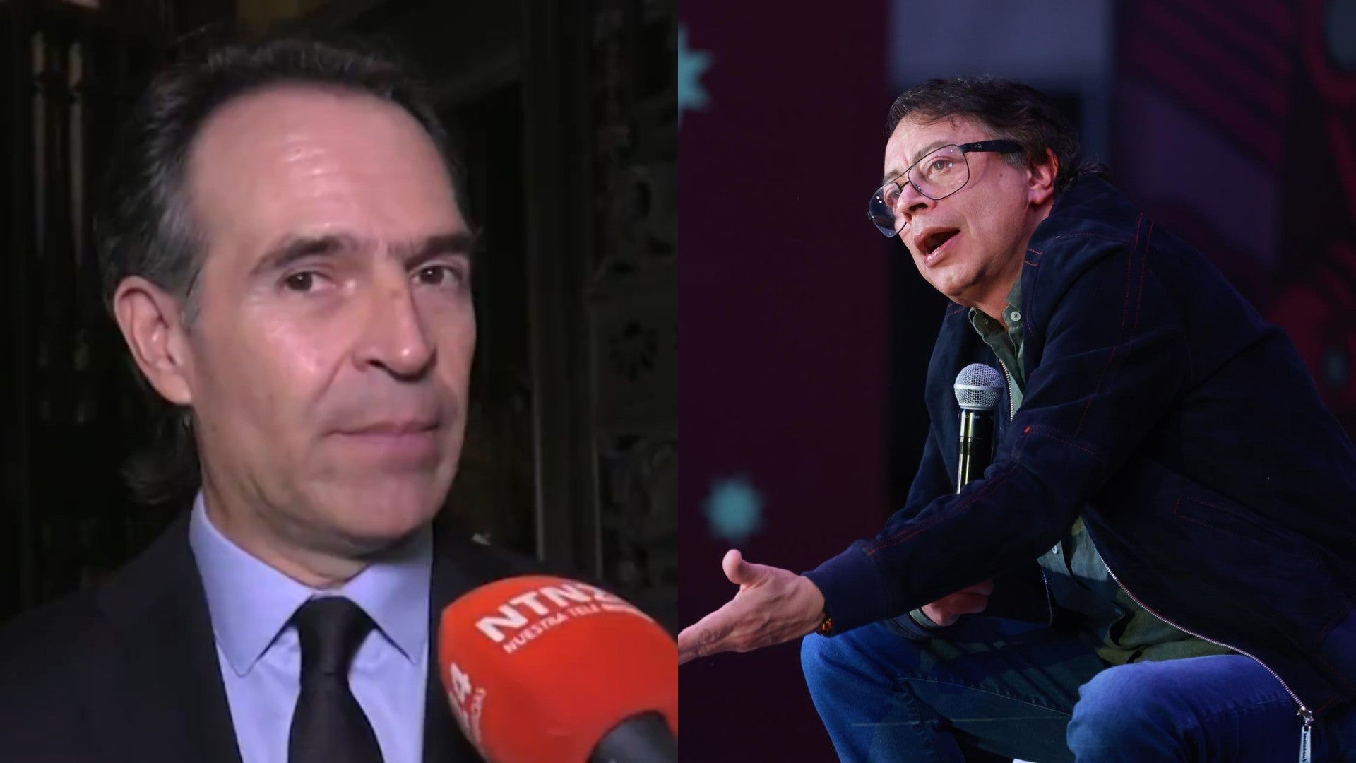 Federico Gutiérrez y Gustavo Petro / FOTO: Captura de pantalla - EFE