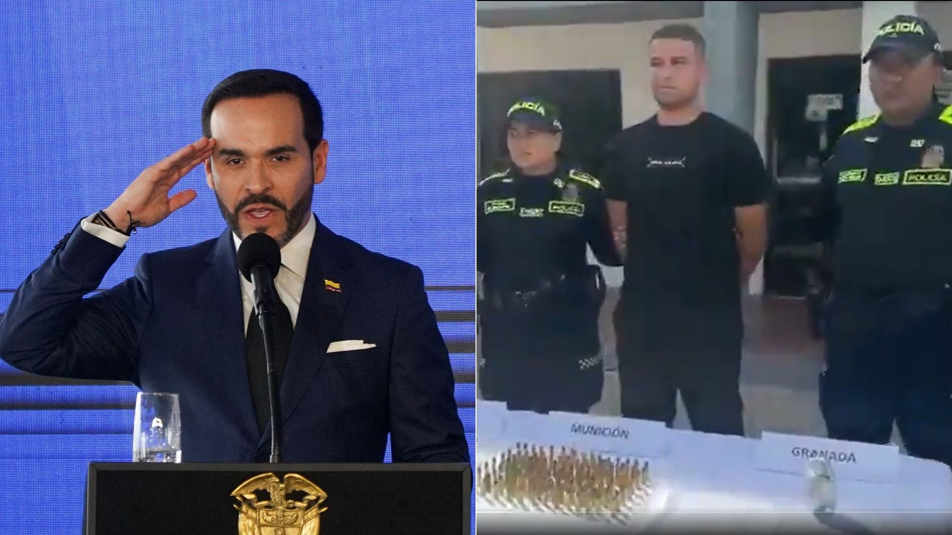 De la Espriella anuncia la captura del presunto sucesor de ‘Bendito Menor’ - Foto: EFE - Captura video X @ABDELAESPRIELLA