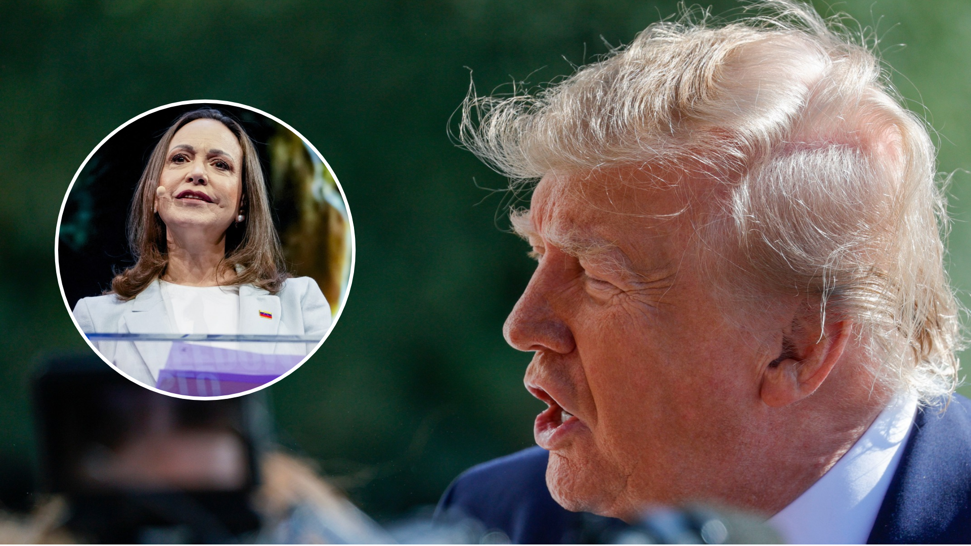 María Corina Machado, premio Nobel de Paz / Donald Trump, presidente de EE. UU. - Fotos: EFE