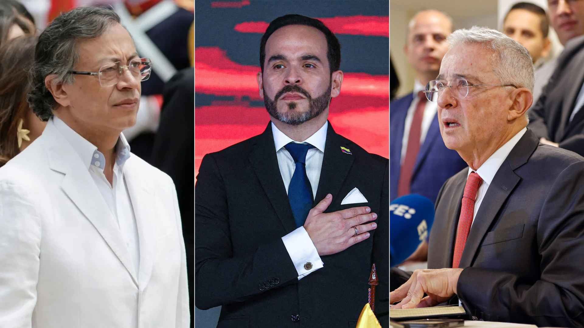 Gustavo Petro/ Abelardo de la Espriella/ Álvaro Uribe - Fotos AFP
