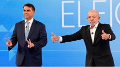 Luiz Inácio Lula da Silva y Flávio Bolsonaro-Foto EFE