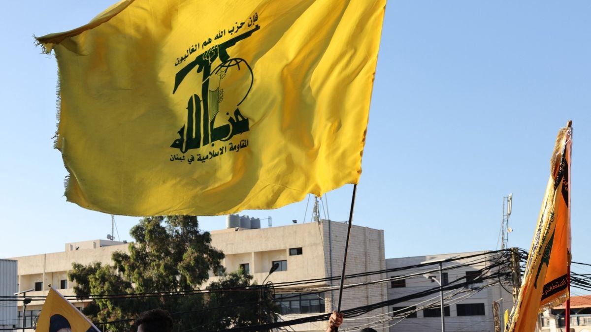 Bandera de Hezbola (AFP)