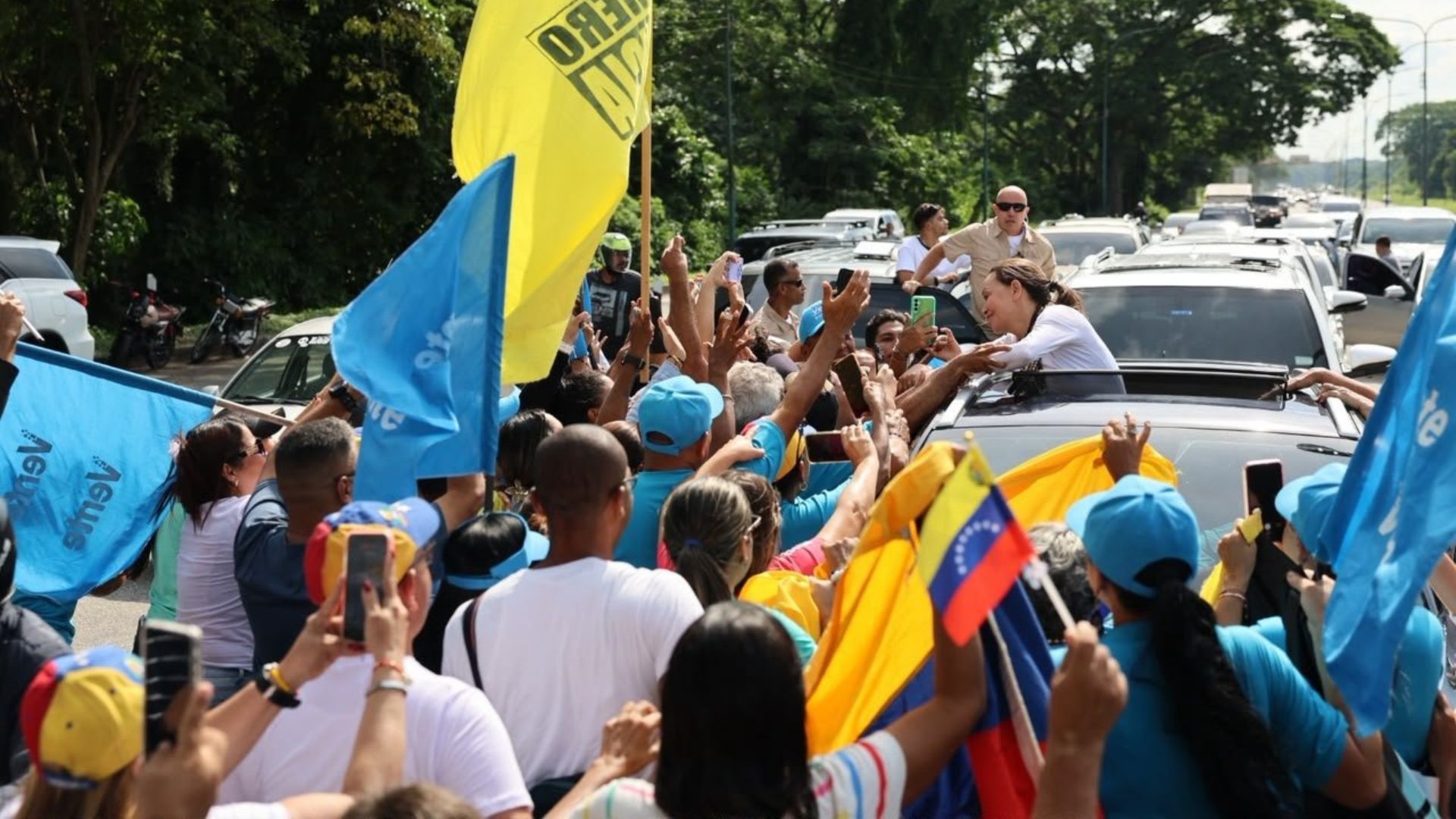 María Corina Machado en el estado de Yaracuy - Foto: X @VenteVenezuela