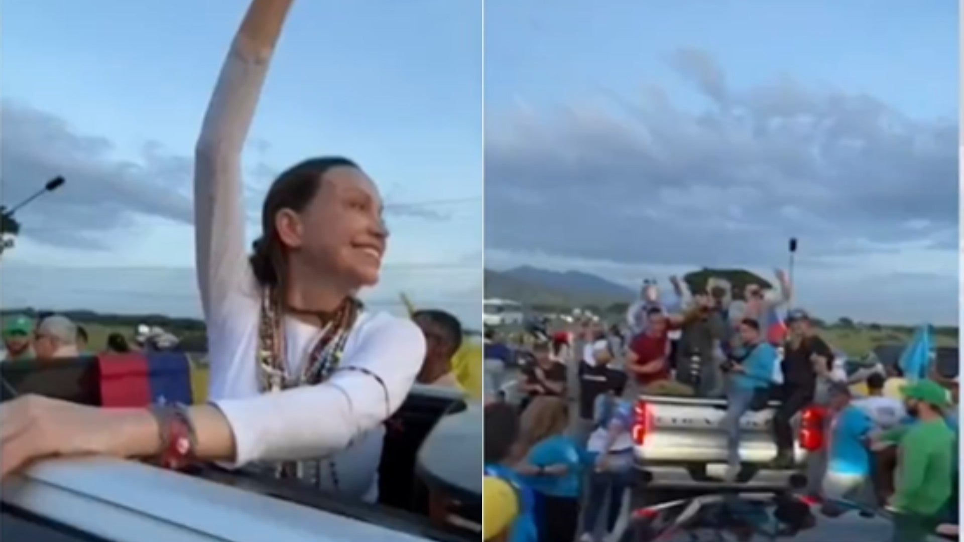 Caravana de María Corina Machado / FOTO: Captura de video