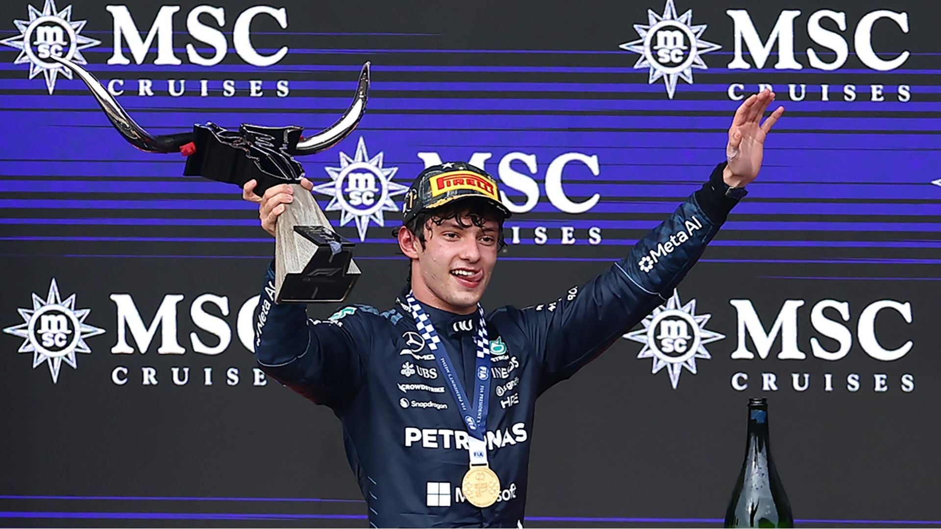 El italiano Kimi Antonelli de Mercedes-Foto EFE