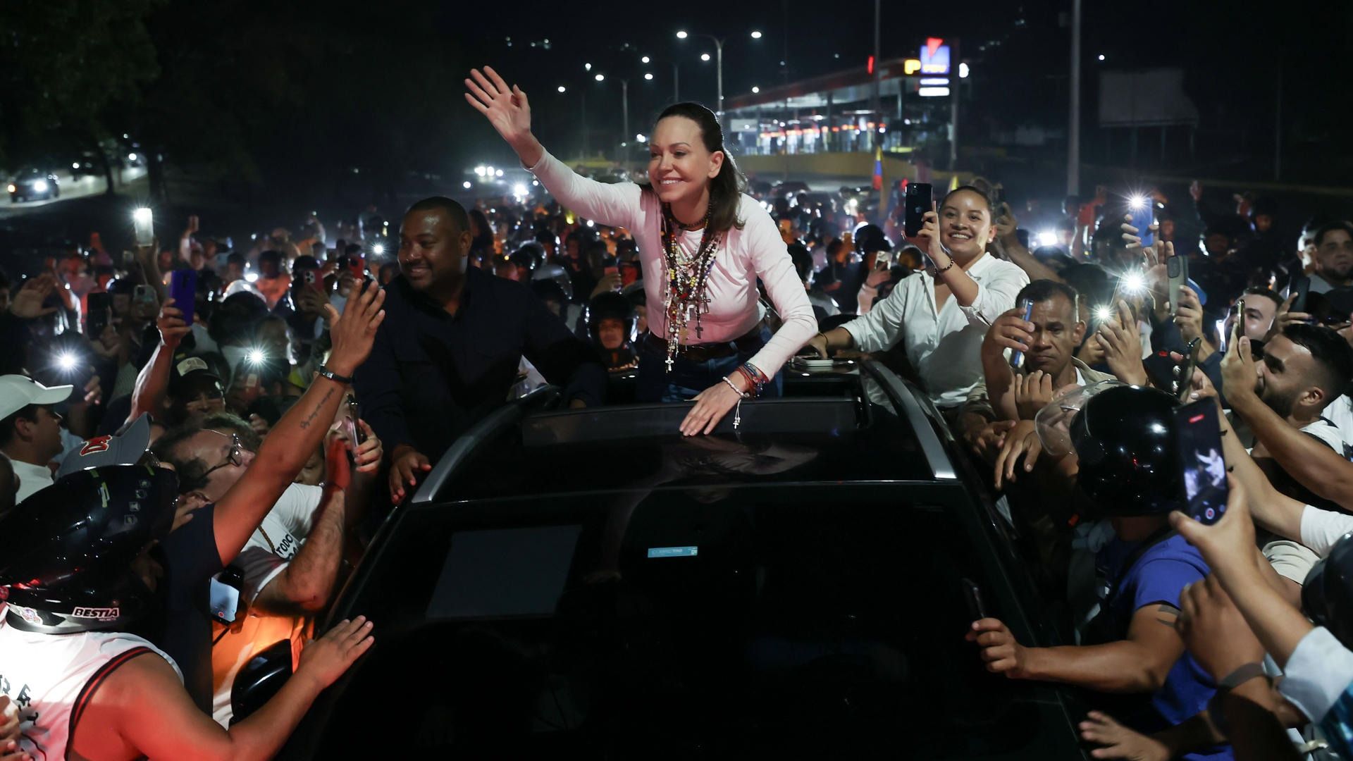 Familiar de preso político destaca incondicional acompañamiento de María Corina Machado - Foto: EFE