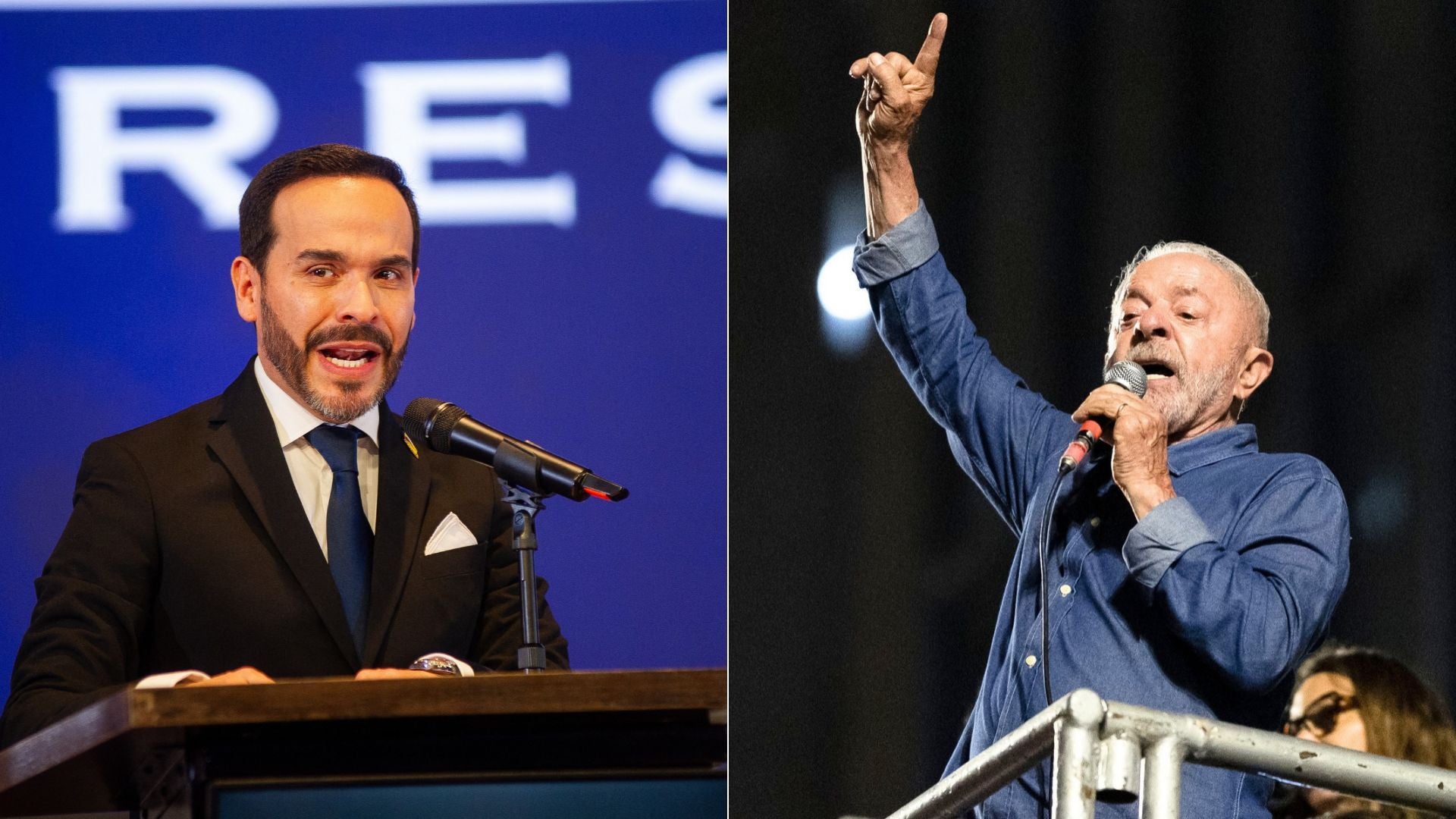 Abelardo de la Espriella, presidencial electo de Colombia, Luiz Inácio Lula da Silva, presidente de Brasil - Fotos: EFE