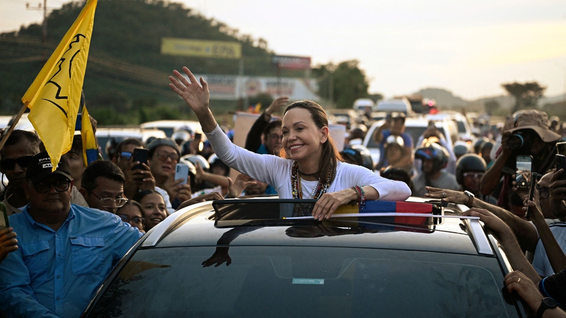 María Corina Machado ya se encuentra en Venezuela - Foto AFP