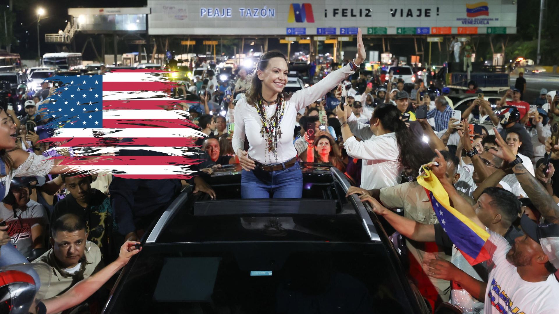El regreso de María Corina podría representar un impacto en las elecciones intermedias de EEUU - Foto: AFP/Canva