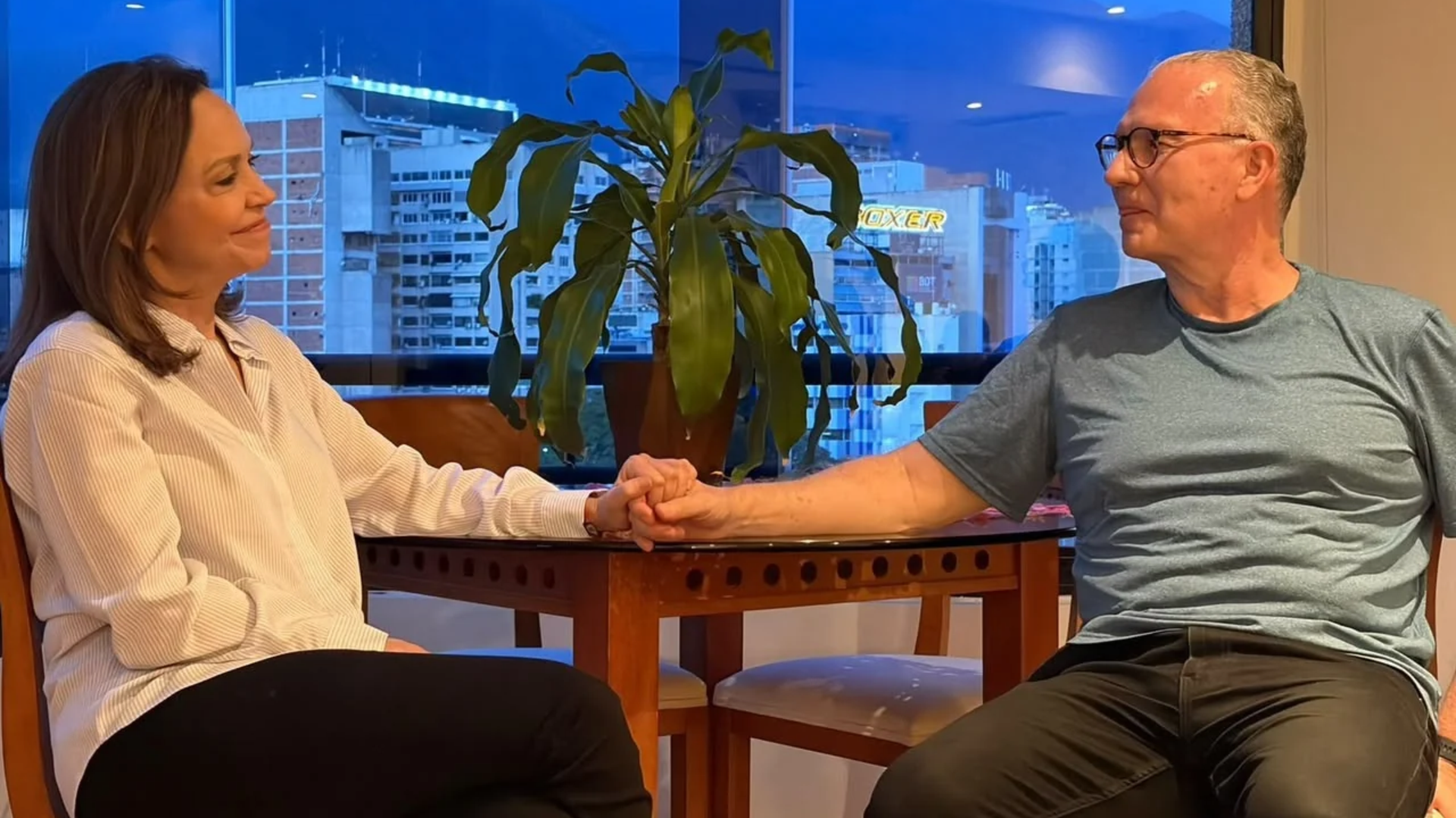 María Corina Machado se reencontró con Perkins Rocha