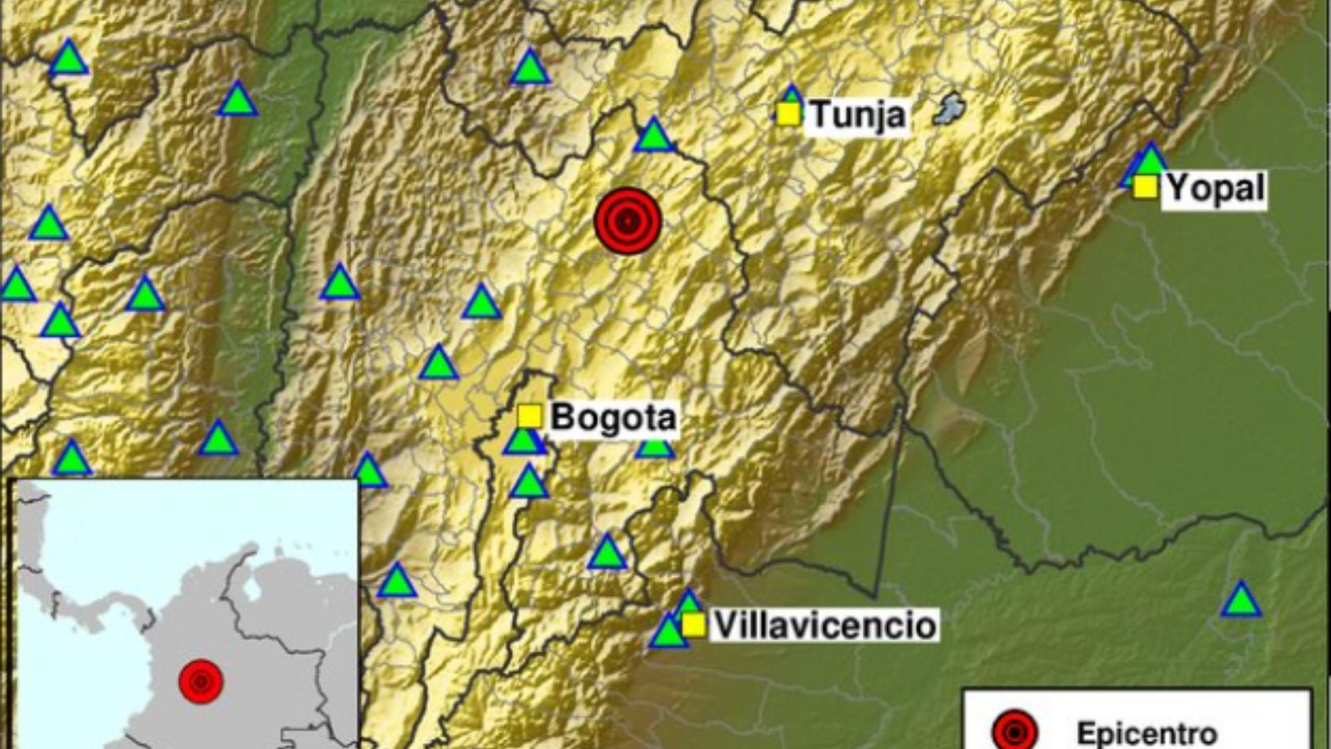 Sismo cerca a Bogotá - Foto: Servicio Geológico Colombiano