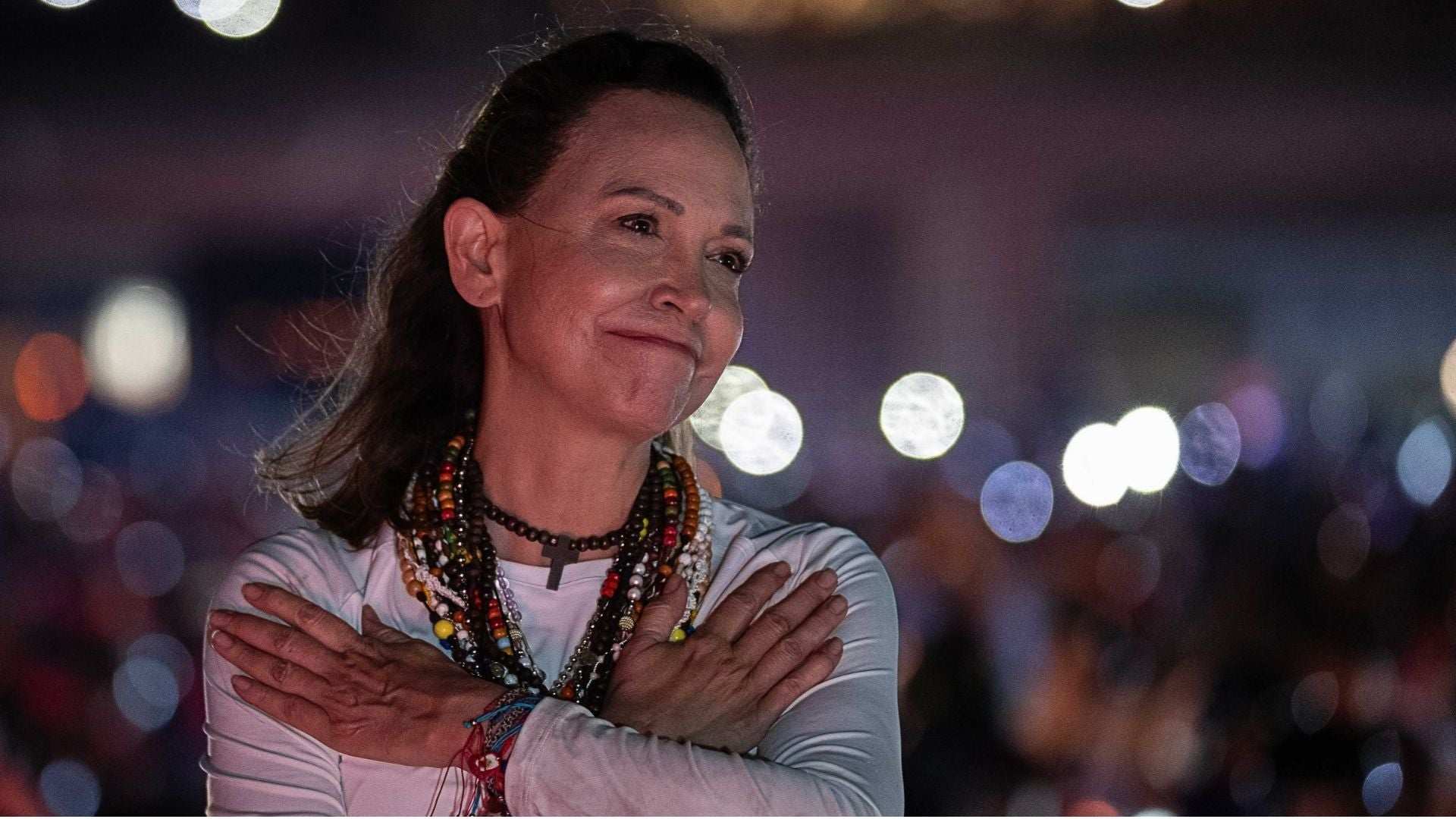 María Corina Machado en su regreso a Venezuela - Foto: EFE