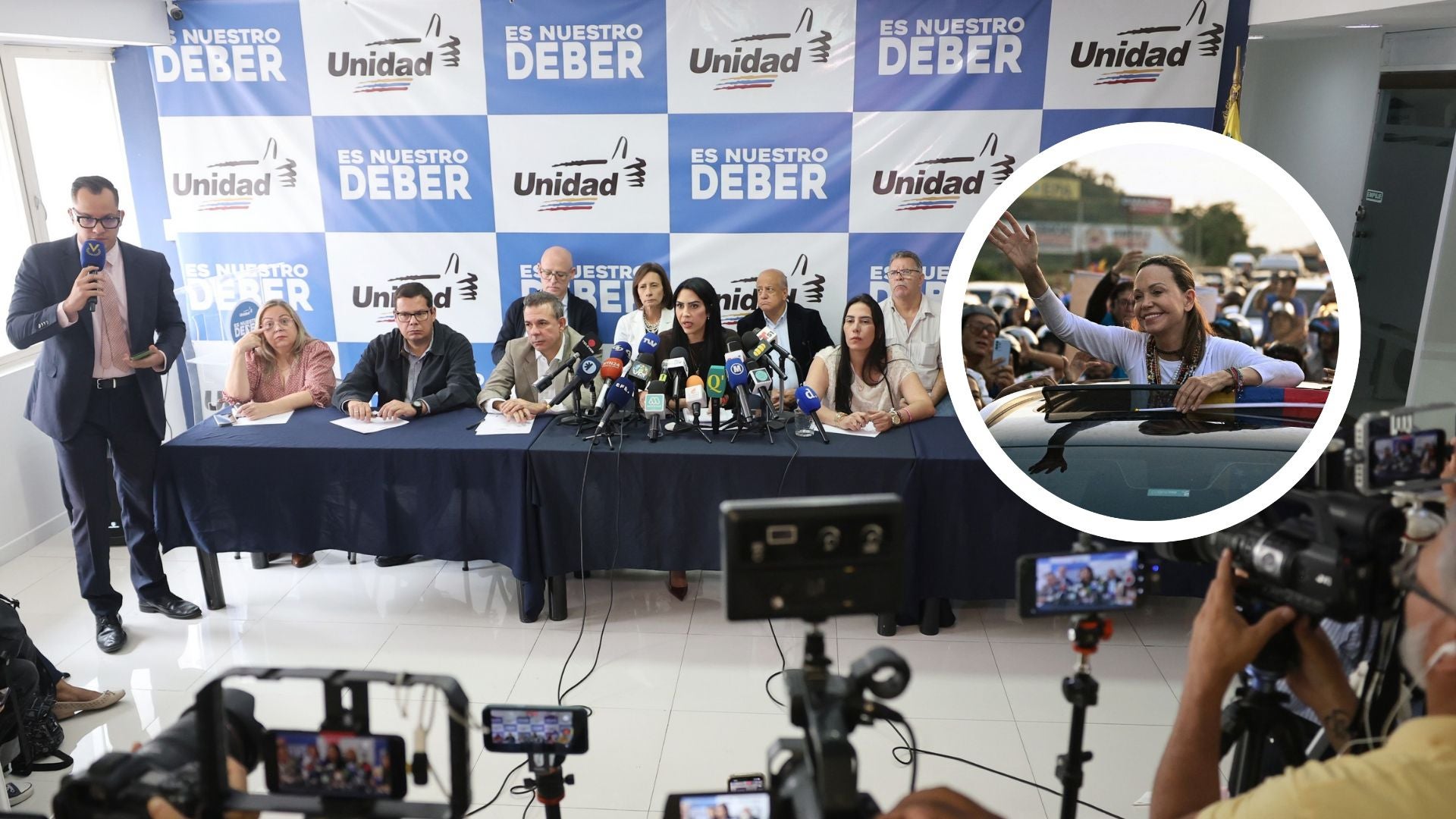 Regreso de María Corina Machado - Fotos por EFE y AFP