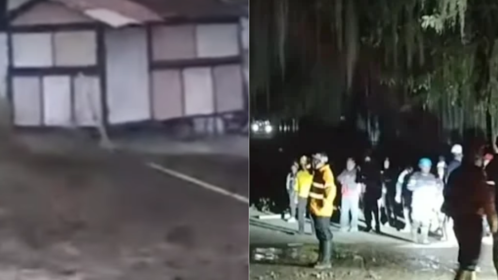 Desbordamiento de la quebrada El Arado en el estado Mérida - Fotos: X