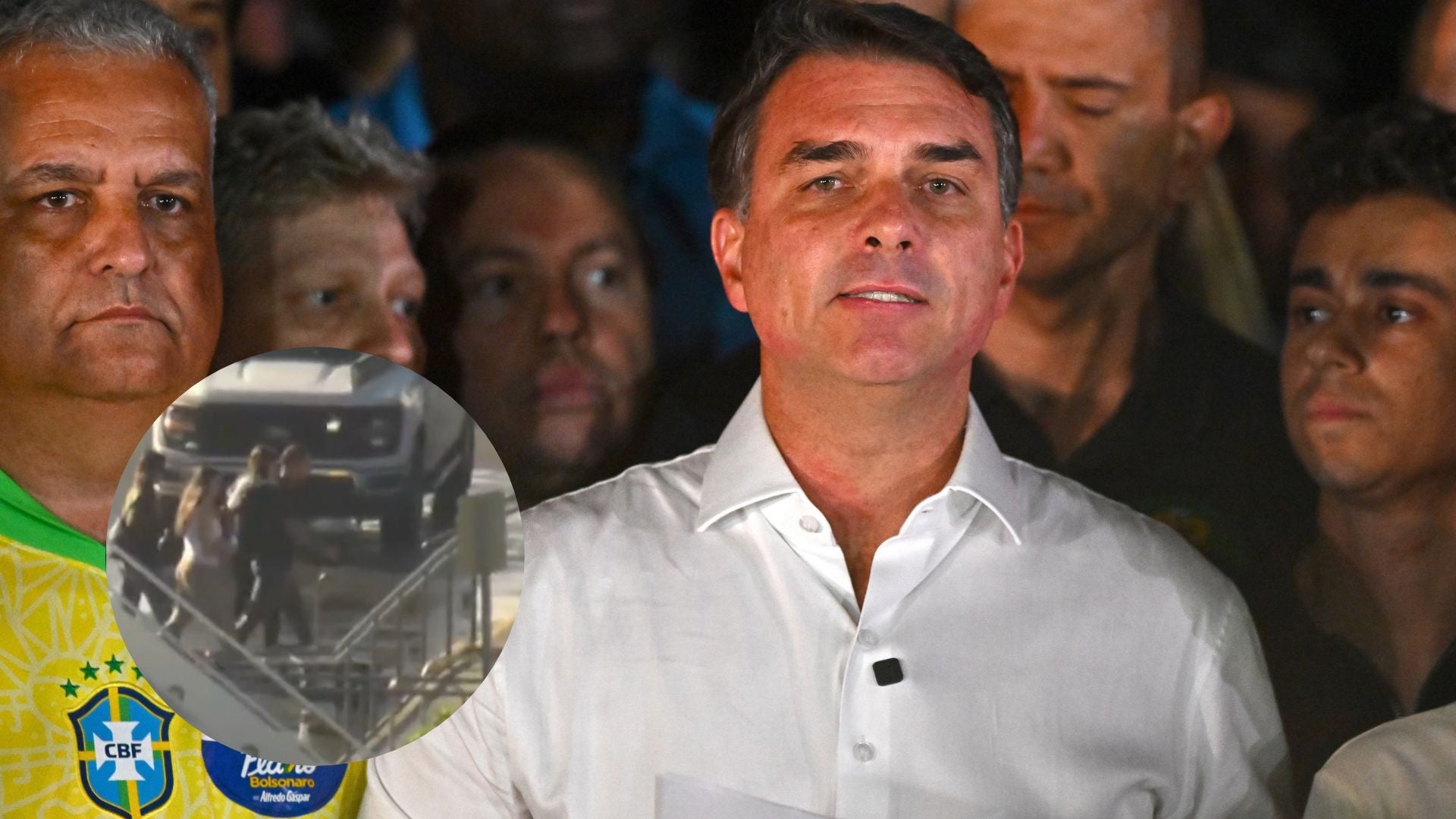 Flavio Bolsonaro llegó a Miami - EFE y captura de pantalla de redes