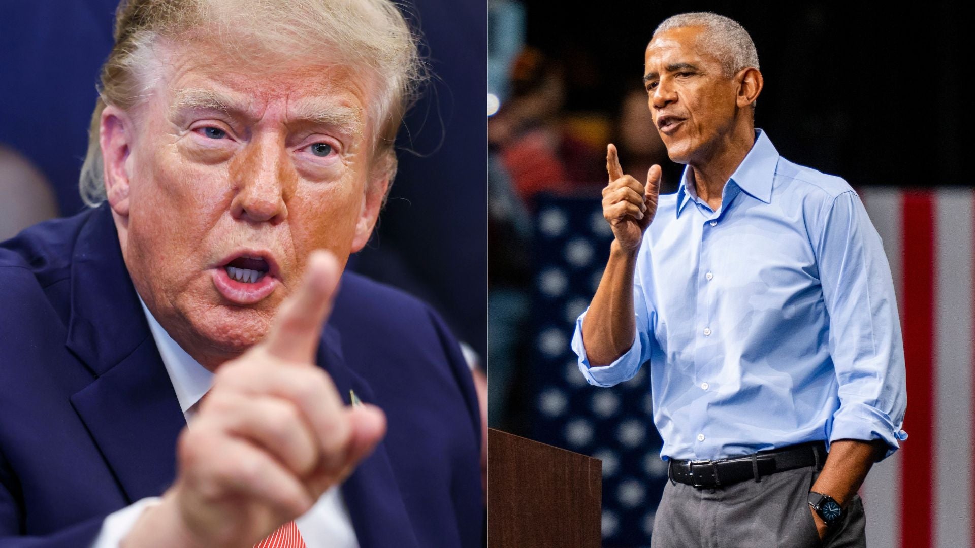 El expresidente Barack Obama y el presidente Donald Trump-Foto EFE