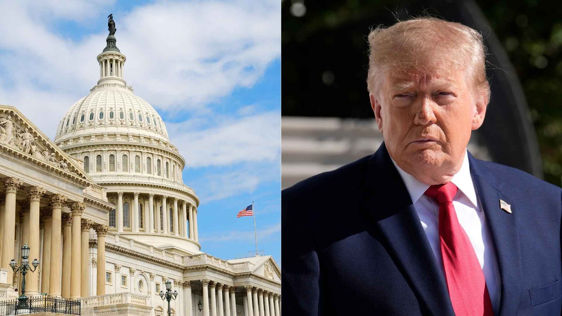 Capitolio EE. UU. - Foto Canva/ Donald Trump - Foto EFE