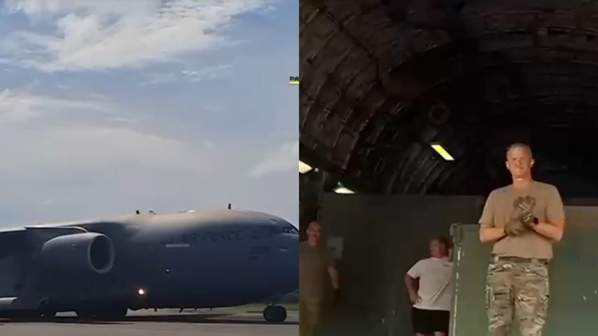 Militares de Estados Unidos llegando a Colombia / FOTO: Captura de pantalla