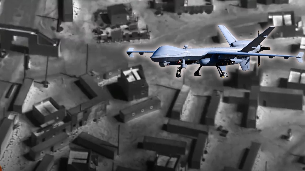 Mapa de alta precisión de los drones REAPER que llegaron a Colombia desde EEUU - Foto: captura video /AFP