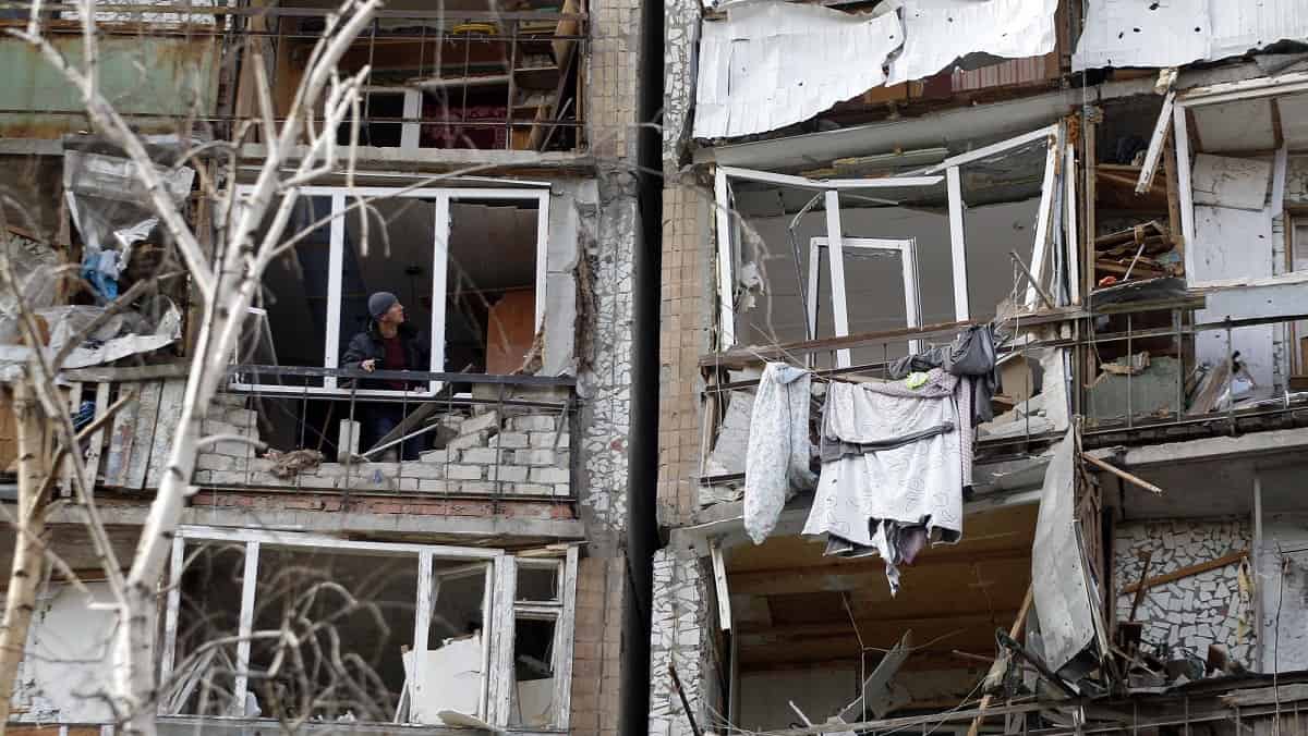 Bombardeo en Ucrania