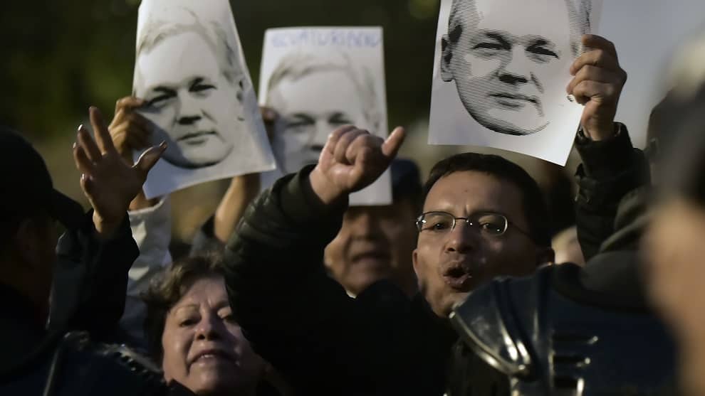 Protesta de los ecuatorianos/ Foto: AFP