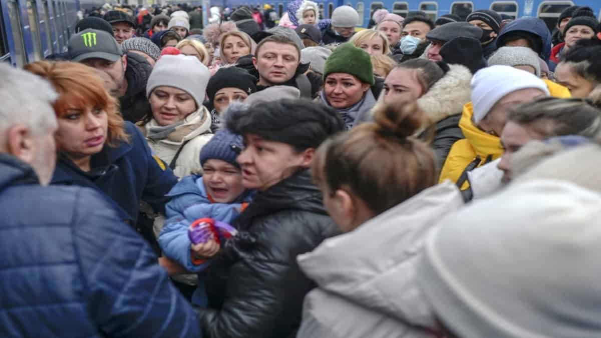 Más de 1 millón de personas han huido de Ucrania tras el inicio de la invasión rusa. Foto: AFP