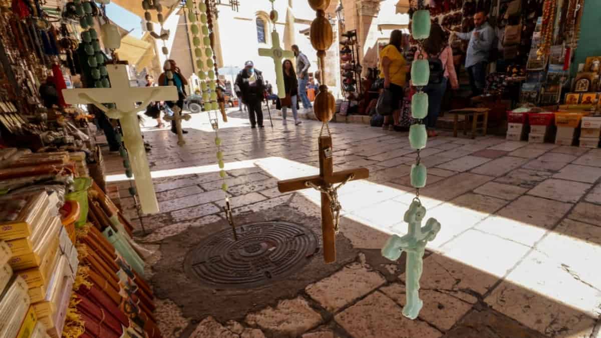 La comunidad cristiana en Jerusalén celebró el Jueves Santo. Foto: AFP La comunidad cristiana en Jerusalén celebró el Jueves Santo. Foto: AFP