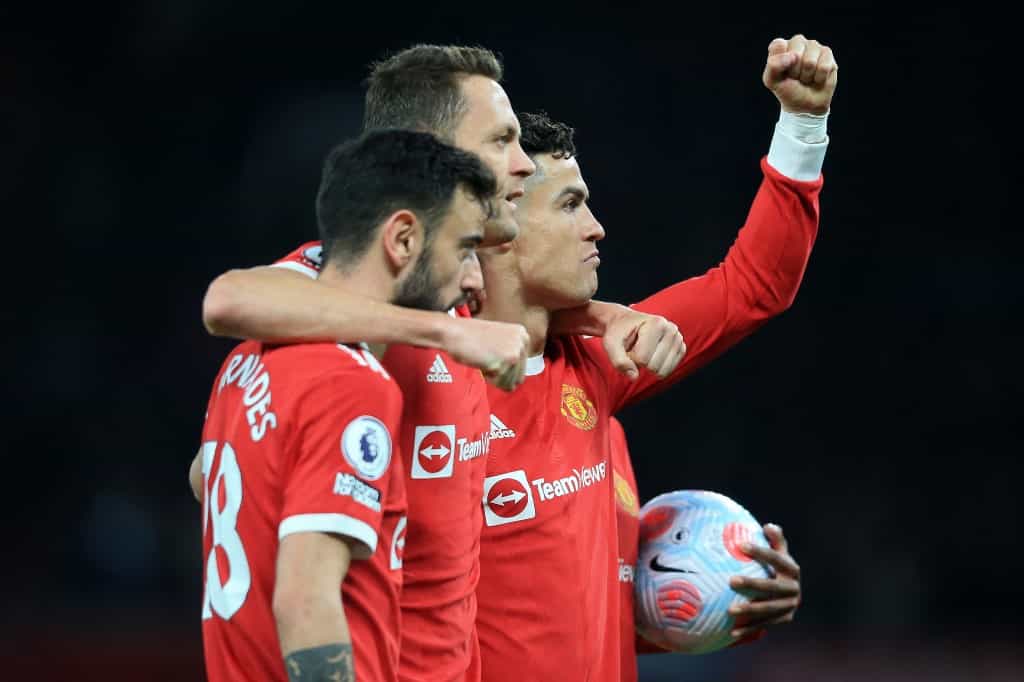 Cristiano Ronaldo lidera al Manchester United. Foto: AFP