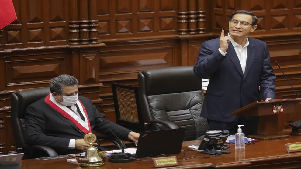 Congreso de Perú rechazó la destitución del presidente Martín Vizcarra