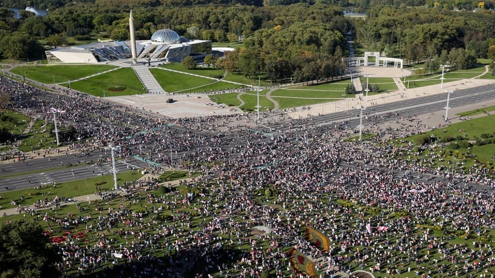 Continúan las manifestaciones en Bielorrusia en contra de la reelección de Lukashenko